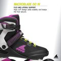 Dámske kolieskové korčule Rollerblade Macroblade 80 W black/dark fuchsia 10