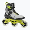 Pánske kolieskové korčule Rollerblade Macroblade 110 Boa black/grey/lime