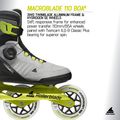 Pánske kolieskové korčule Rollerblade Macroblade 110 Boa black/grey/lime 9