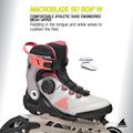 Dámske kolieskové korčule Rollerblade Macroblade 90 Boa W grey/amethyst rose 8