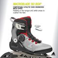 Pánske kolieskové korčule Rollerblade Macroblade 90 Boa black/grey/red 8