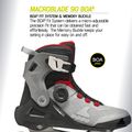 Pánske kolieskové korčule Rollerblade Macroblade 90 Boa black/grey/red 10