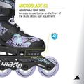 Detské kolieskové korčule Rollerblade Microblade SL Jr black/lavender/light blue 9