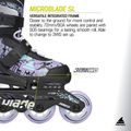 Detské kolieskové korčule Rollerblade Microblade SL Jr black/lavender/light blue 10