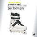 Pánske kolieskové korčule Rollerblade Blank Canvas white 7
