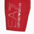 Pánske plavecké šortky EA7 Emporio Armani s nadrozmerným logom jazdecká červená / strieborná 3