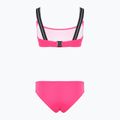 Dámske dvojdielne plavky EA7 Emporio Armani Logo Tape Bikini Top neon pink 2