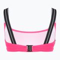 Dámske dvojdielne plavky EA7 Emporio Armani Logo Tape Bikini Top neon pink 4