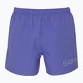 Pánske plavecké šortky EA7 Emporio Armani Extended Logo Boxer korzická modrá / strieborná 2