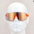 Cyklistické okuliare POC Elicit fluorescent orange translucent/clarity road gold 9