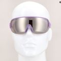 Cyklistické okuliare POC Aim purple quartz translucent/clarity road silver 6