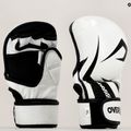 Overlord Sparring MMA grapplingové rukavice z prírodnej kože biele 101003-W/M 8