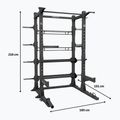 Tréningová klietka Centr Perform Series Half Rack Complete Package Centr x Hyrox black 9