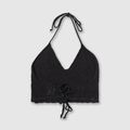 Dámsky top Kaotiko Tiran Crochet Menorca black 6