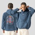 Pánska mikina Kaotiko Washed Free Your Mind navy 3