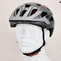 Cyklistická prilba Alpina Anzana darksilver/black/red gloss 10