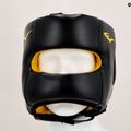 EVERLAST Elite Lea Headgear pánska boxerská prilba čierna EV 720 6