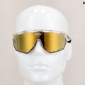 Cyklistické okuliare SCICON Aerowing Crystal Gloss/Scnpp Multimirror Bronze 9