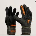 Reusch Attrakt Freegel Silver Finger Support Juniorské brankárske rukavice čierno-zelené 5372030-5555 14