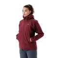 Dámska bunda do dažďa Rab Downpour Eco bordová QWG-83-HD-08