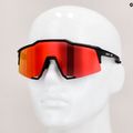 Cyklistické okuliare 100% Speedcratf Soft tact black/hiper red multilayer mirror 60007-00008 12