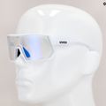 Cyklistické okuliare UVEX Sportstyle 235 V white mat/litemirror blue 53/3/031/8803 11