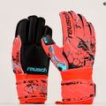 Detské brankárske rukavice Reusch Attrakt Silver Roll Finger Junior Red 5372217-3333 9