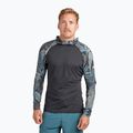 Pánske tričko Dakine Hd Snug Fit Rashguard Swim Shirt Hoodie black/grey DKA363M0004