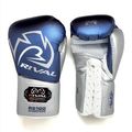 Boxerské rukavice Rival RS100 Professional blue/silver