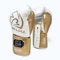 Boxerské rukavice Rival RS100 Professional white/gold 2