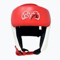 Boxerská prilba Rival Amateur Competition  Headgear červená/biela 7