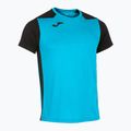 Pánske bežecké tričko Joma Record II fluor tyrkysová/navy 9