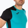 Pánske bežecké tričko Joma Record II turquoise black 8