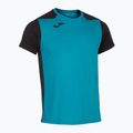 Pánske bežecké tričko Joma Record II turquoise black 9