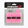 Omotávky na rakety na padel Bullpadel GB-1201 Comfort Absorbent 3 pcs. fluor pink