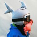 COOLCASC Podložka pod prilbu Shark modrá 17 8