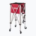Košík na lopty Nox Foldable Balls Basket With Wheels Red