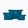 Osprey Ultralight Zipper Sack Sada 3 organizérov nábrežie modrá