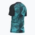 Pánske tenisové tričko Joma Challenge black/turquoise 8