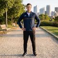 Pánska bežecká mikina Joma Record III Full Zip navy 5