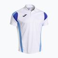 Pánske tenisové tričko Joma Montreal white/sky blue 2
