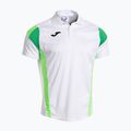 Pánske tenisové tričko Joma Montreal white/fluor green 2