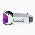 Lyžiarske okuliare Bollé Bedrock Plus white matte/azure 4