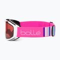 Detské lyžiarske okuliare Bollé Rocket white& pink matte/ vermillon 4