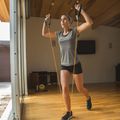 SKLZ gumová súprava odporových káblov 15lb (4´kabel + flexibilná rukoväť + kotva na dvere) oranžová/čierna 4