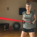 SKLZ gumová súprava odporového kábla 20lb (4´kabel + flexibilná rukoväť + kotva na dvere) oranžová/čierna 4