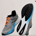 Brooks Hyperion pánska bežecká obuv grey/atomic blue/scarlet 19
