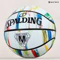 Spalding Marble biela a farebná basketbalová lopta 84397Z veľkosť 7 4