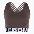 NEBBIA Medium Impact Cross hnedá fitness podprsenka 4