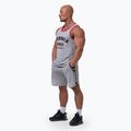 Dámske tréningové tielko NEBBIA Old-School Muscle Tank Top light grey 3